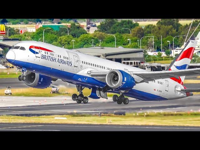 ️ 88 AIRPLANE TAKEOFFS & LANDINGS in 55 MINS  Sydney Airport Plane Spotting [SYD/YSSY]