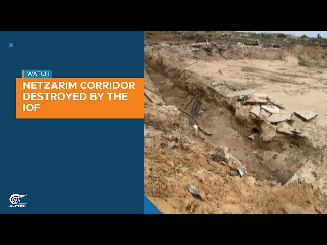 Netzarim corridor destroyed by the IOF