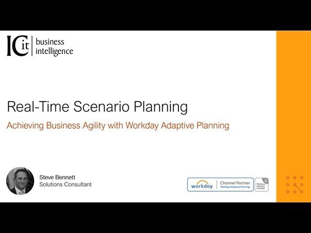 Real-Time Scenario Planning - Workday Adaptive Planning Demo