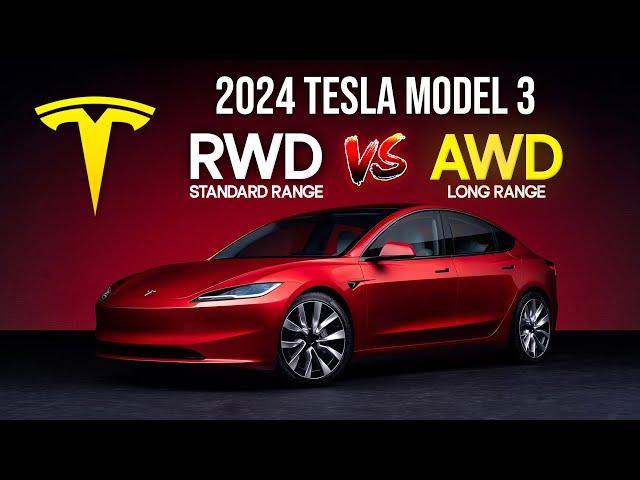 2024 Tesla Model 3 RWD vs. Long Range AWD – Don't Buy the WRONG One!