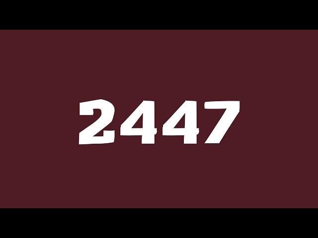 Count to 10000 multi-color  NUMBERS  video HD