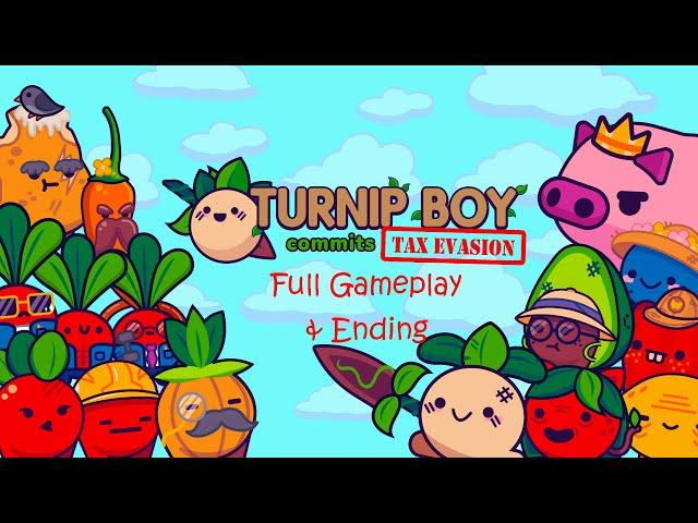 Turnip Boy Commits Tax Evasion - Full Gameplay Walkthrough & Ending | most adorable game ever !