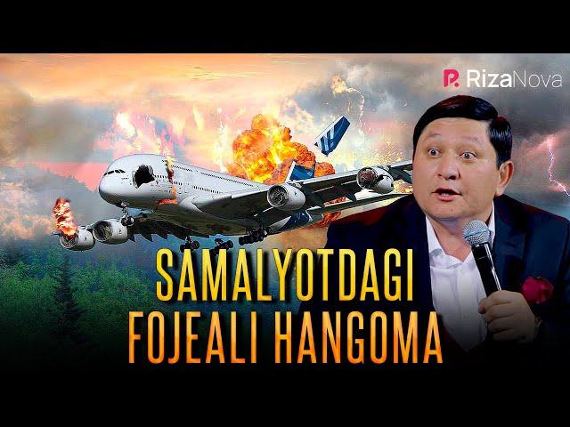 Avaz Oxun - Samalyotdagi fojeali hangoma