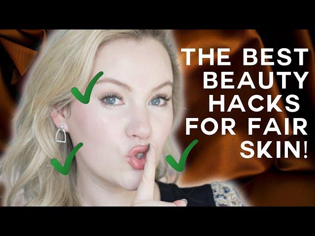 The BEST Makeup Hacks for Fair Skin | My Secrets to Flawless Pale Skin an IN DEPTH Tutorial