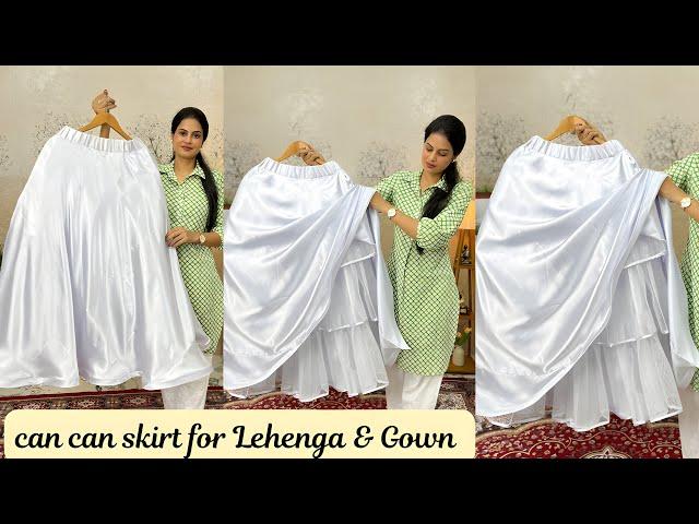 Can Can Skirt For Lehenga And Gowm/Can Can Skirt Cutting And Stitchig/How to Make Can can Skirt