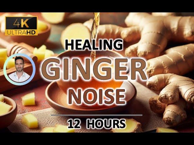 Ginger Noise for Healing |12 Hours | BLACK SCREEN | Study, Sleep, Tinnitus Relief and Focus