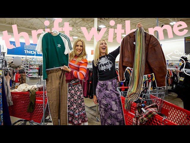 COME THRIFT WITH ME for fall/winter! thrifting my PINTEREST (sweaters, jackets, scarves + more!)