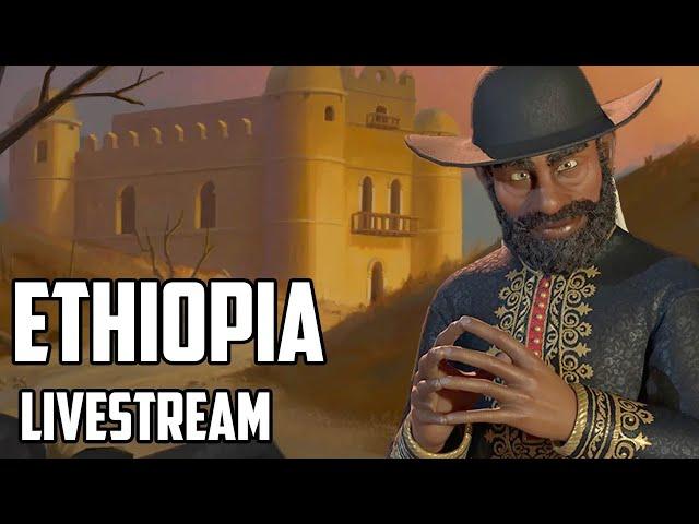 Ethiopia Civ 6 Secret Societies Livestream (New Frontier Pass Pack 2)