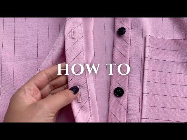 Separate placket and buttons sewing tutorial - LEKApatterns