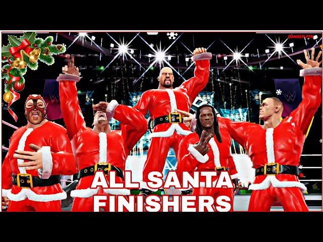 ALL SANTA SUPERSTARS FINISHERS | WWE MAYHEM