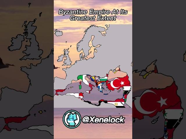 Byzantine Empire at Its Greatest Extent #shorts #history #geography #europe