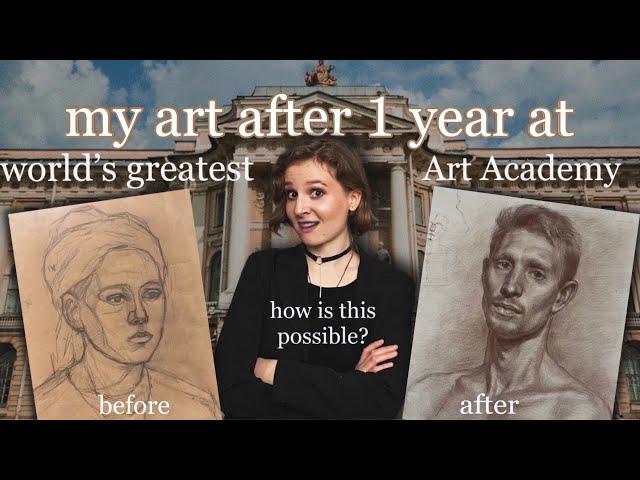 how my art has changed after 1 year at world's greatest Art Academy