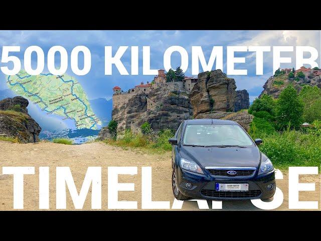 5000 Kilometer Road Trip Timelapse  Hyperlapse 3000 miles