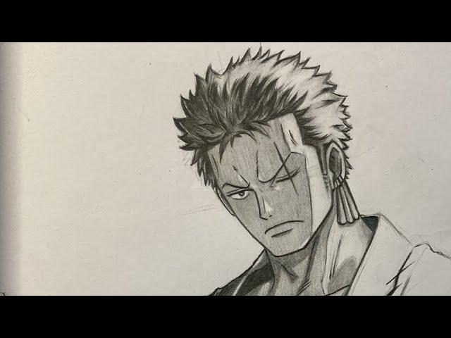 LETS DRAW -ZORO | Pencil drawing #art #trending #zoro #animeart