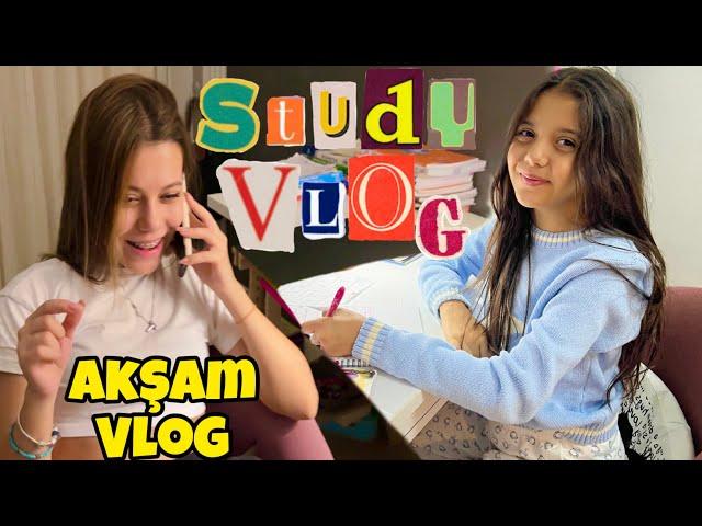 Akşam Rutinimiz, 11. Sınıf ve 6. Sınıf Ders Çalışma ÖDEV VLOG