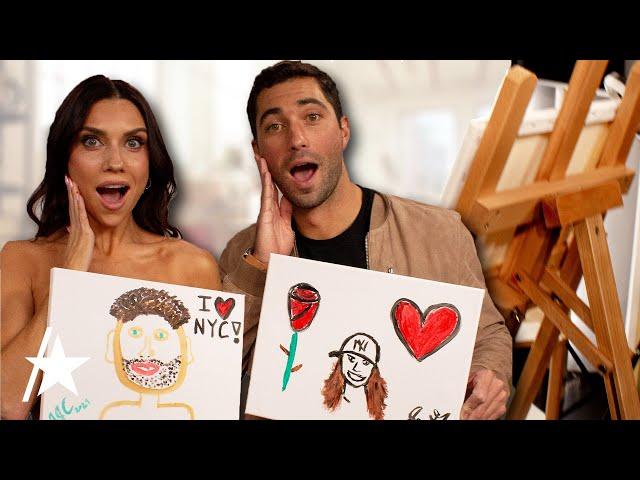 Joey Graziadei & Jenna Johnson Paint Their Partners | Behind The Easel