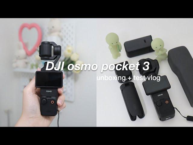 DJI osmo pocket 3 | unboxing + test vlog