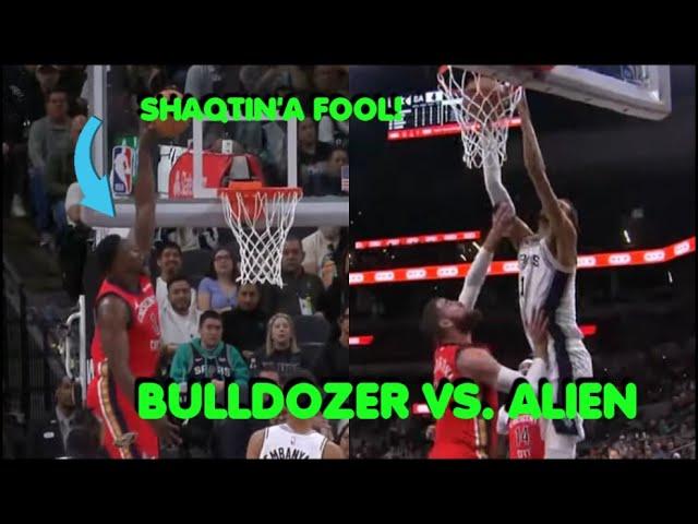 Shaqtin'a fool! Pelicans vs. Spurs| 22 3pts. shots| Tony Parker Jersey