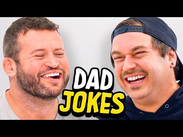 Dad Jokes | Don't laugh Challenge | Andrew vs Matt | Raise Your Spirits