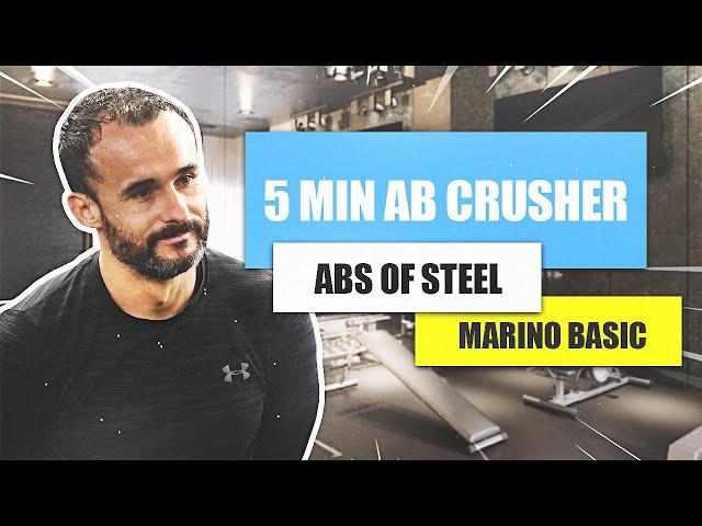 5 MIN AB CRUSHER / Abs of steel I Marino Basic