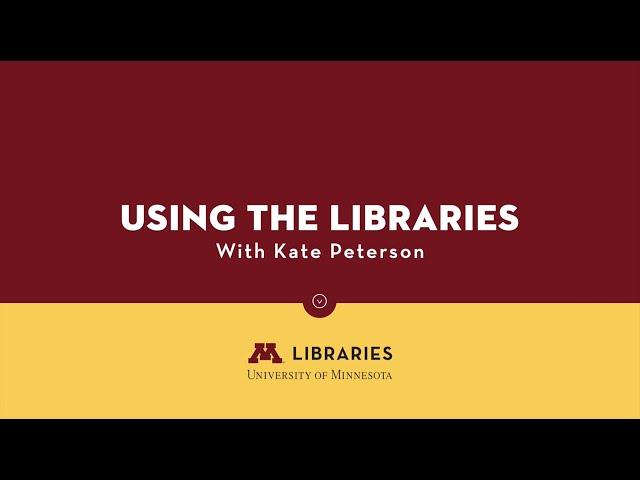 Using the Libraries