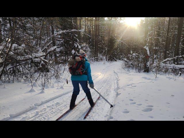 SKIING along the RIVER to the rocky ISLAND OF THREE GROTTA.
