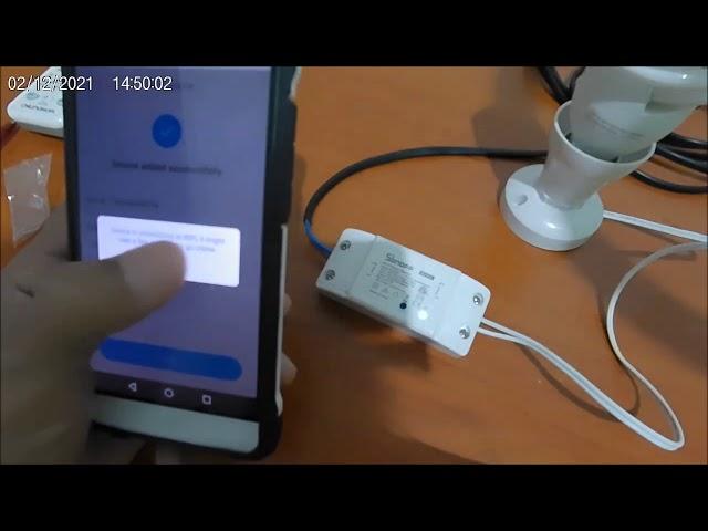 Sonoff Basic R2 Smart Switch - Connecting To Wifi 2.4Ghz