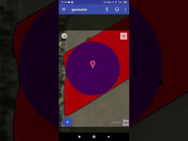 ГеоМетр Скаут. Добавление кругов. Разметка для строительства круговых оросительных систем.
