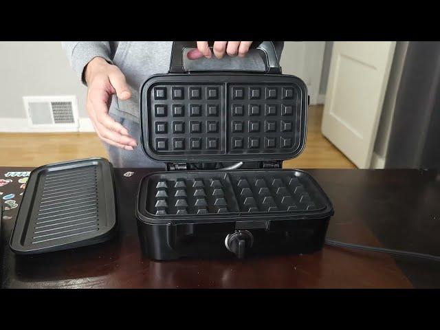 HOUSNAT 3 in 1 Sandwich Maker, Waffle Maker with Removable Plates Review