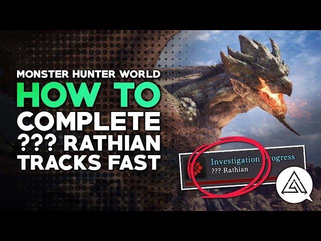 Monster Hunter World | How to Find '??? Rathian' Tracks Fast