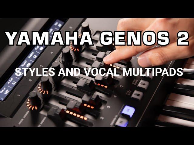 Yamaha Genos2 vocal multipads and Retro Pop Styles