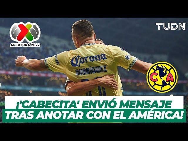 ¡FELIZ! Las palabras de 'Cabecita' Rodríguez tras debut y gol con América I TUDN