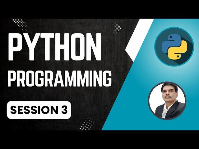 Session 3- Python Programming for Selenium