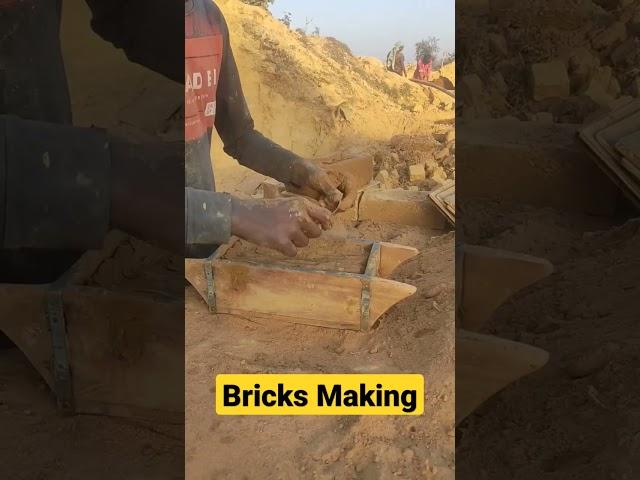 Awesome! Manual Clay Bricks Chimney Process inVillage | Bricks Business in India #shorts #bricks