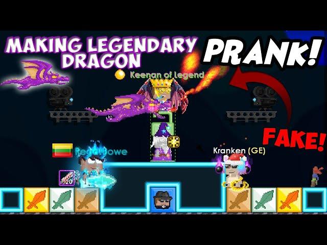 Making Legendary Dragon PRANK! - Growtopia