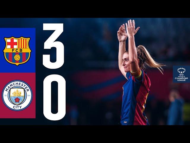 FC BARCELONA 3 vs 0 MANCHESTER CITY | UEFA WOMEN'S CHAMPIONS LEAGUE I HIGHLIGHTS 