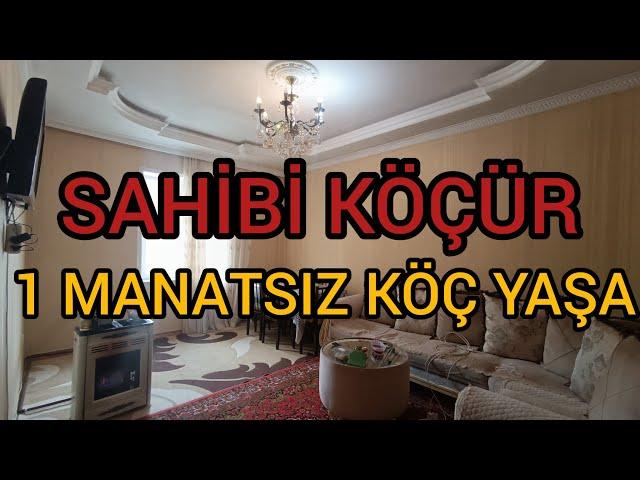 XARİCİ ÖLKƏYƏ KÖÇÜRBÜTÜN ƏŞYALARI İLƏ 3 OTAQ EVHAVAYI                           #mulkevalqısatqısı