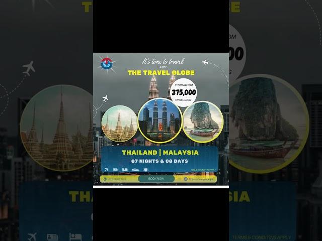 The travel globe offering best tour package for Thailand and Malaysia.