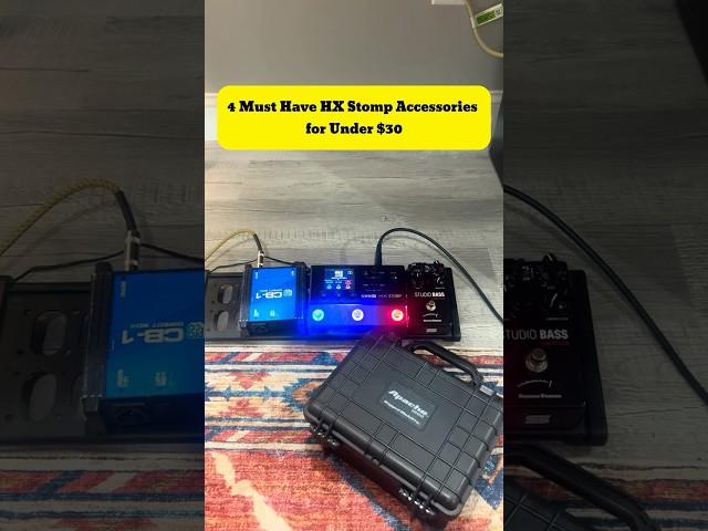 4 Must Have HX Stomp Accessories  #hxstomp #musician #tour #tech #gear  #bassfeatured
