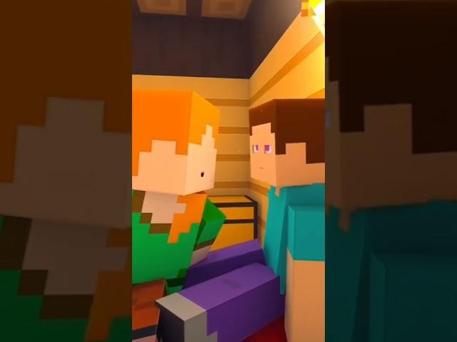 Minecraft Animation Steve and Alex Love