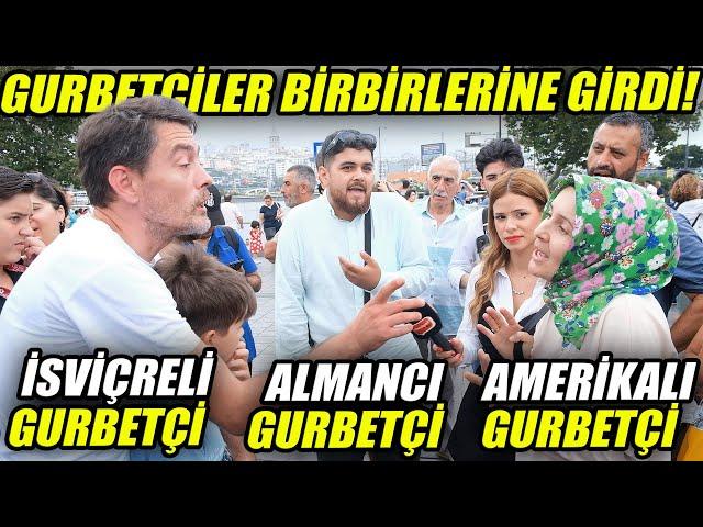 Amerikalı, İsviçreli ve Almancı Gurbetçiler arasında ilginç tartışma..! | Sokak Röportajları