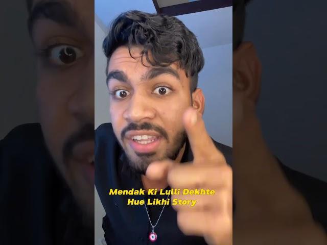 Mendak ki Lulli Dhekte Hue Likhe story roast for govind