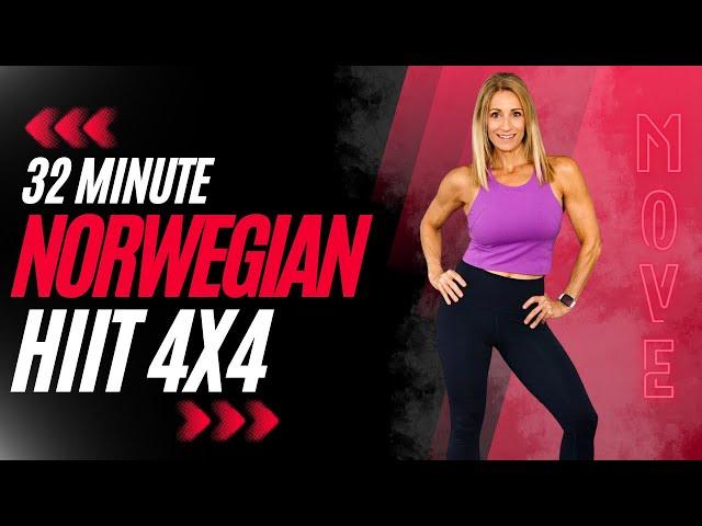 32 Minute Norwegian HIIT Workout 4x4 | VO2 Max Workout