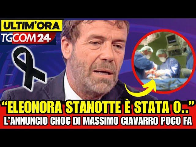  ELEONORA GIORGI - MASSIMO CIAVARRO SOTTO CHOC :" PURTROPPO STANOTTE..