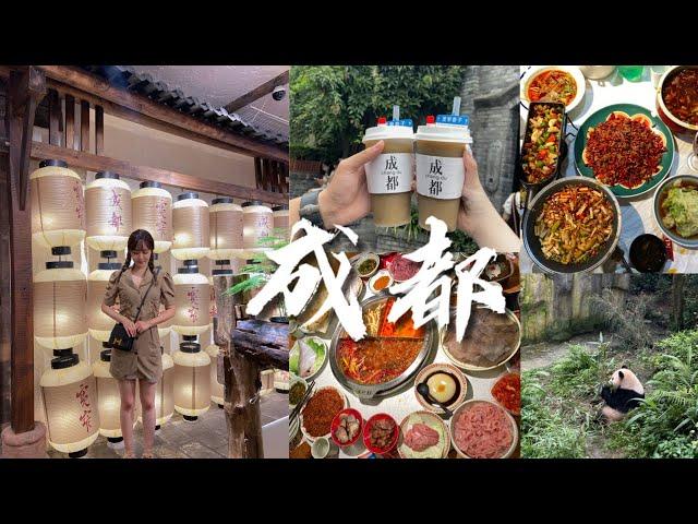 【Vlog #35】成都之旅 | 超多四川美食，一路上一直在吃！都江堰 | 看大熊猫