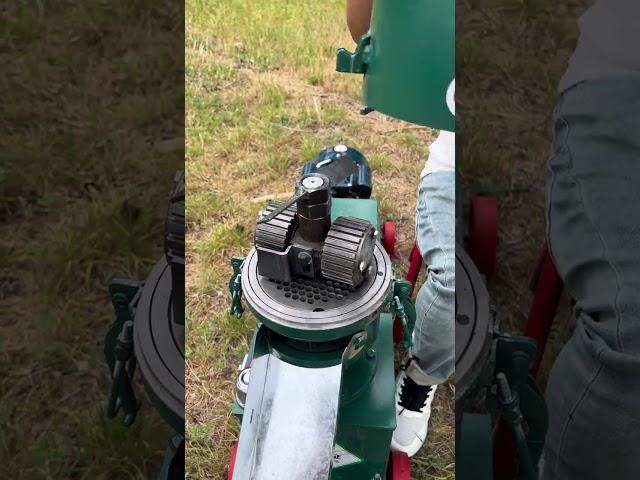 This feed pellet machine features a mold-safe system for longer performance
