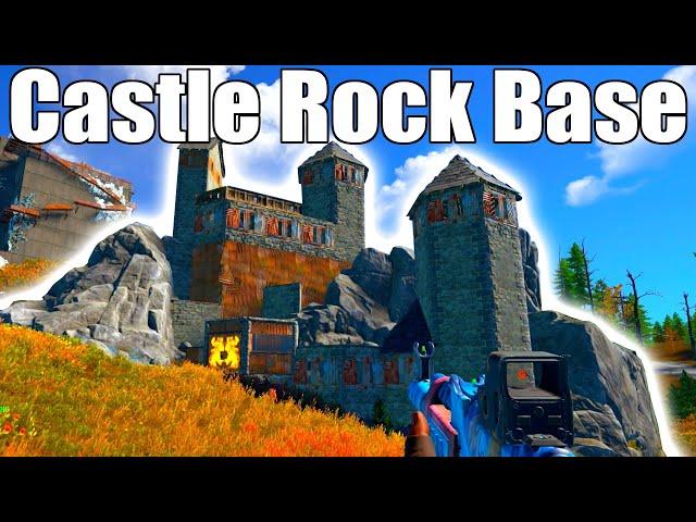 I Built A CASTLE in a Rock Nook - Rust Console Edition