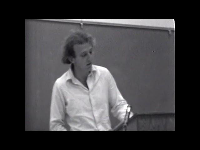 Lewis MacAdams, 1973, reading his poems at San Francisco State —The Poetry Center