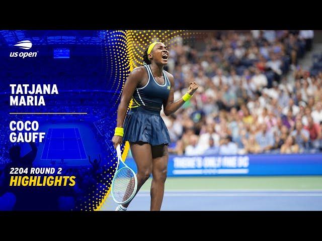 Tatjana Maria vs. Coco Gauff Highlights | 2024 US Open Round 2