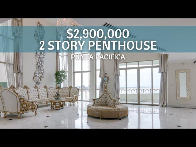 Touring this $2,900,000 2 Story Luxurious Penthouse in Punta Pacifica